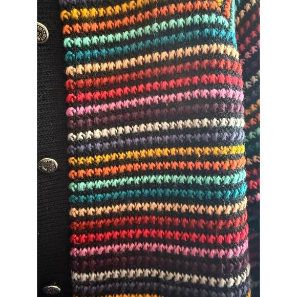 Vintage Lady Vanderbilt Wool Rainbow Knit Sweater - No Size - Picture 2 of 7